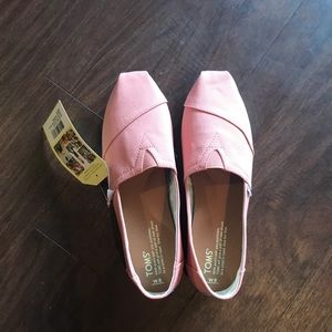 Pink TOMS canvas